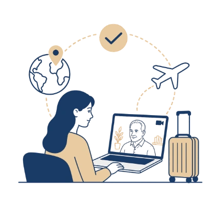 Ícone ilustrando continuidade do acompanhamento